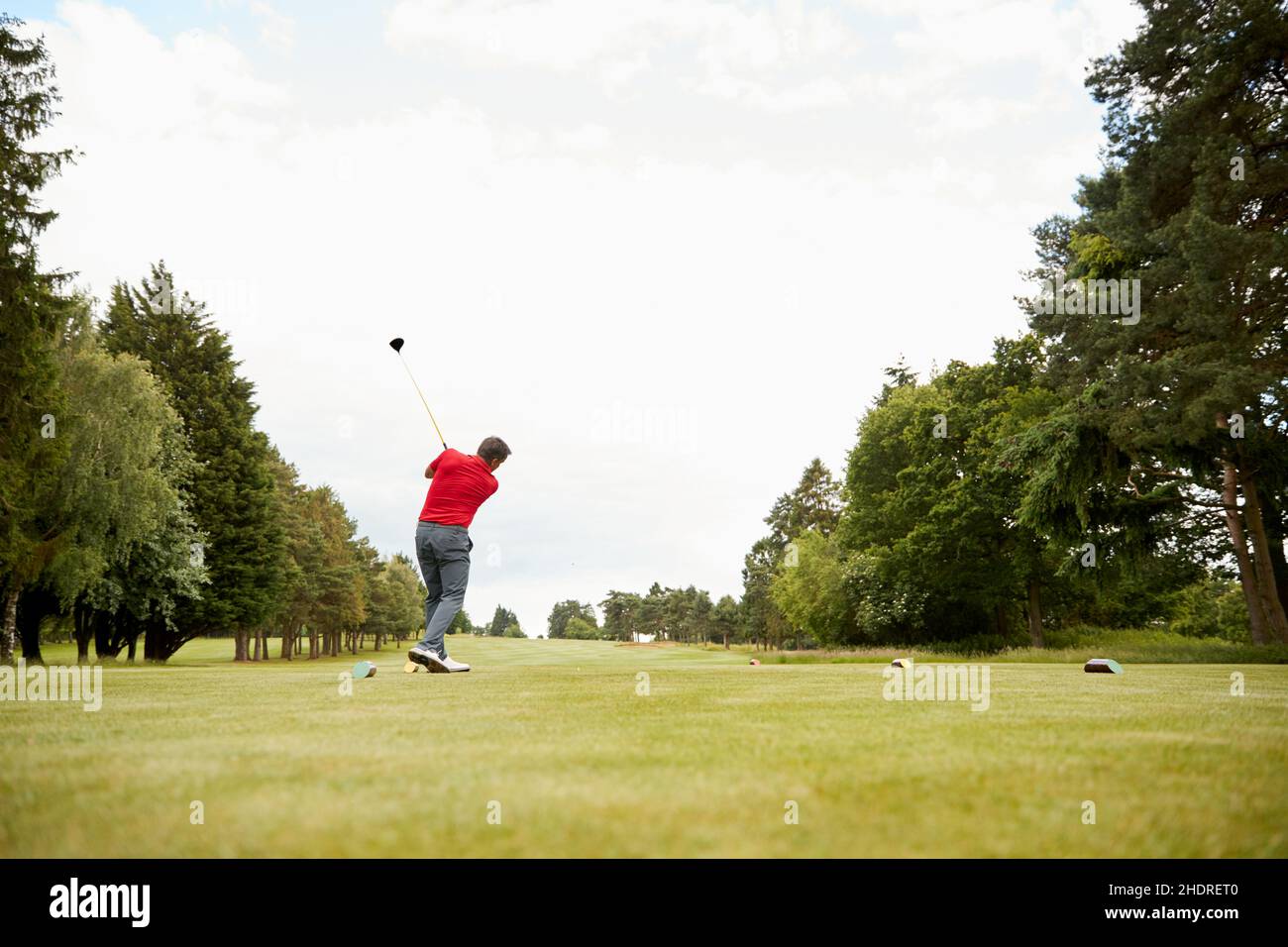 Golf, Golfplatz, Abschlag, Golf, Golfplätze, Abschlag Stockfoto