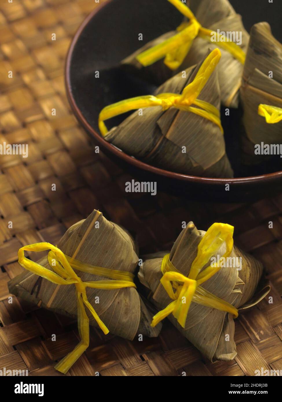 asiatische Küche, Zongzi, asiatische Küche, asiatische Küche Stockfoto