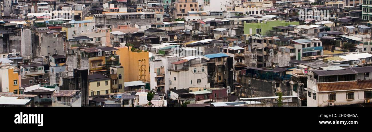 Haus, Blick auf die Stadt, macao, Häuser, Blick auf die Stadt, Makaos Stockfoto