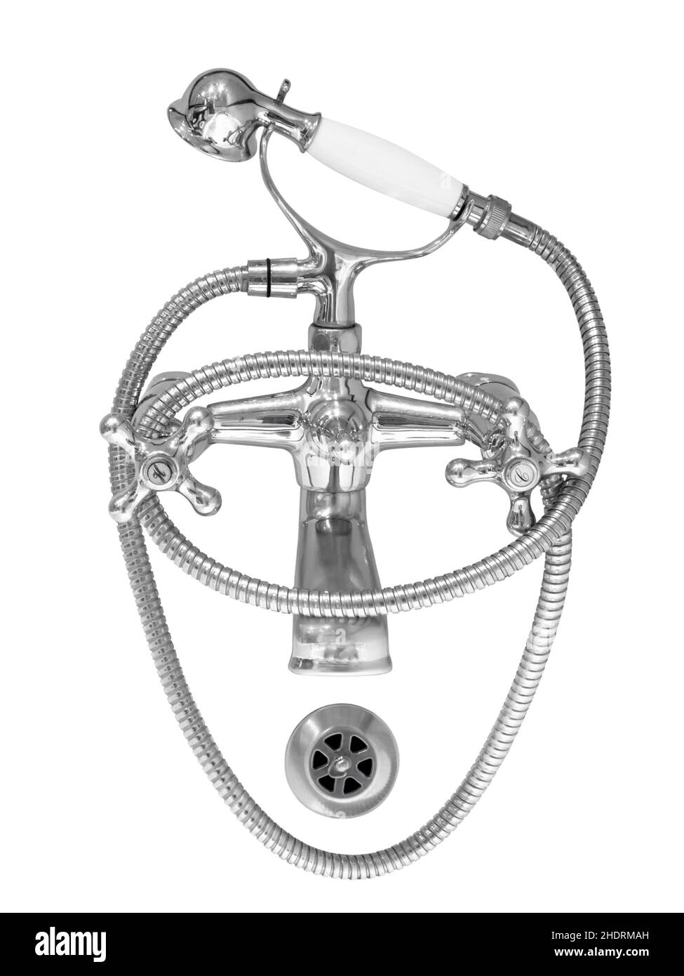 Badewanne, Ventil, Duschkopf, Badewanne, Badewannen, Ventile, Duschköpfe Stockfoto