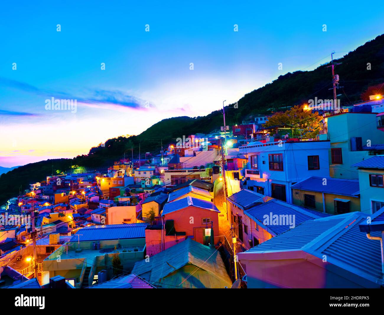 Dorf, busan, Gamcheon, Dörfer, Busans Stockfoto