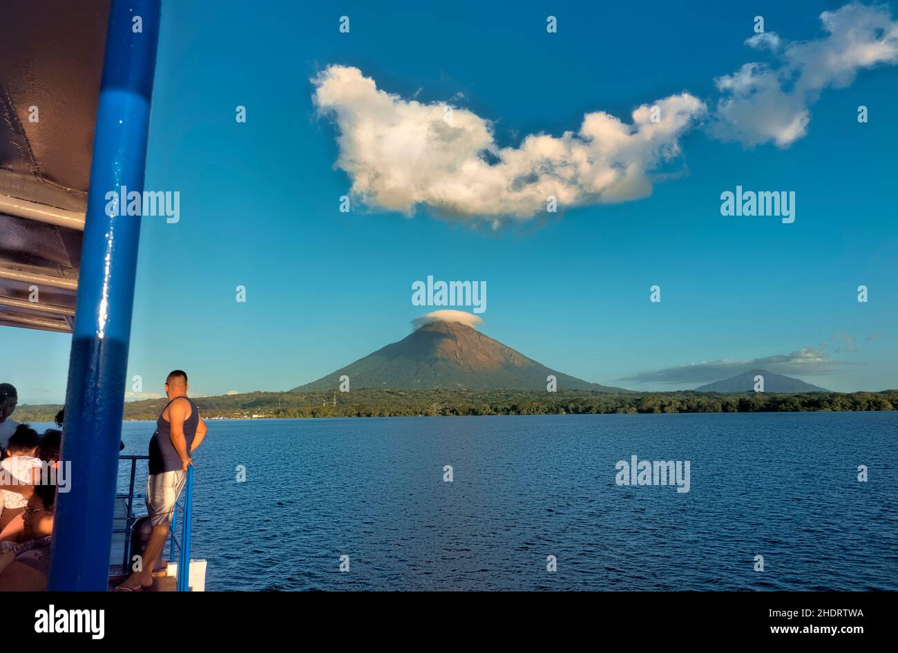 Vulkane von Concepción und Maderas auf der Insel Ometepe, Nicaragua Stockfoto