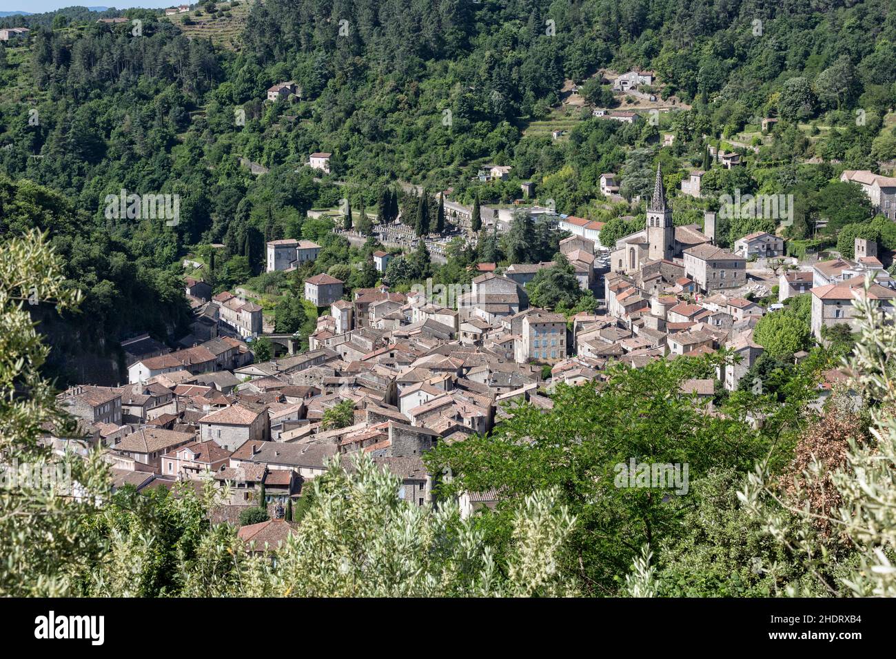 südfrankreich, Largentière, südfrankreich, südfrankreich, largentières Stockfoto