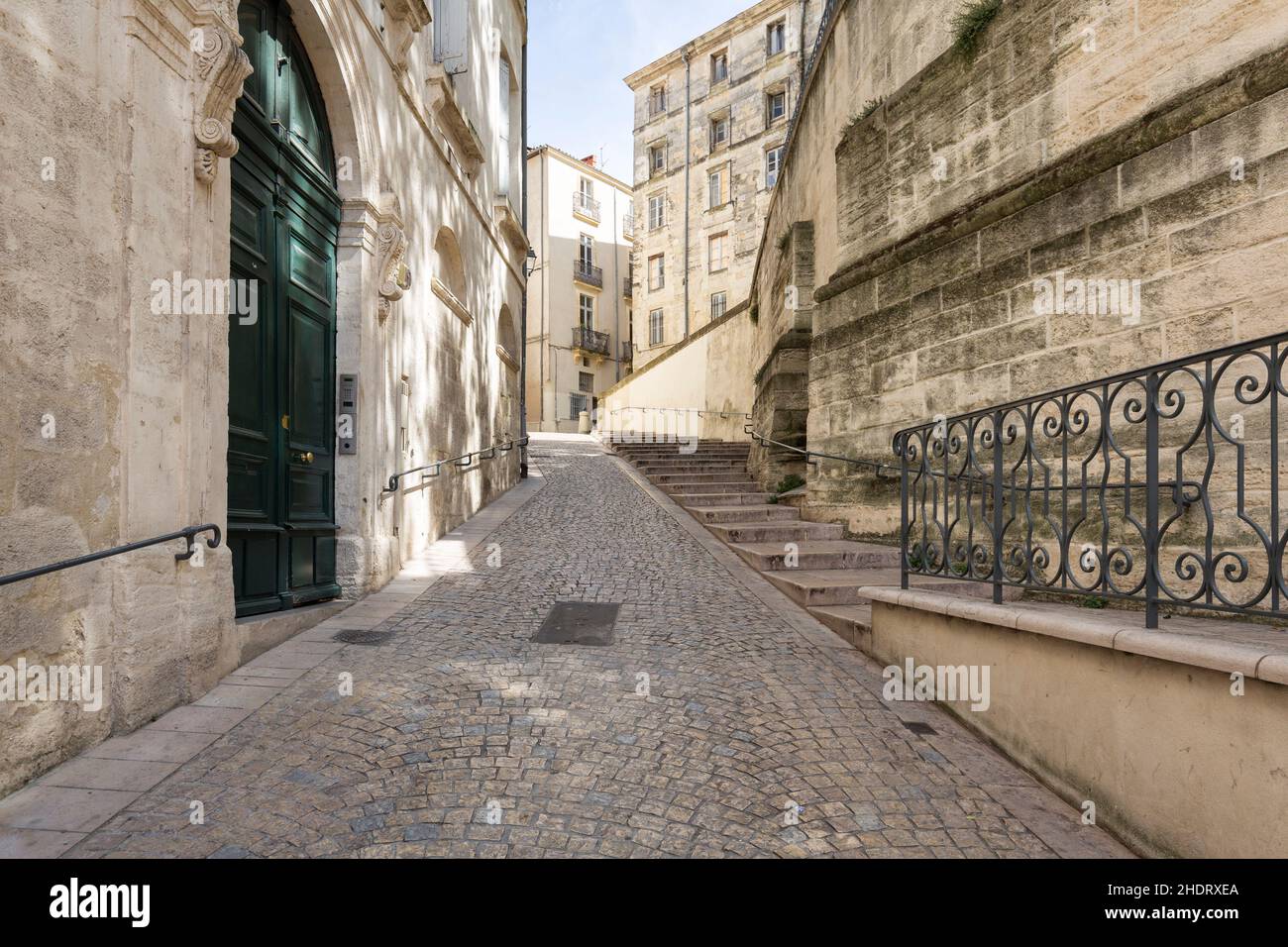 Alley, montpellier, Alleen, Montpelliers Stockfoto