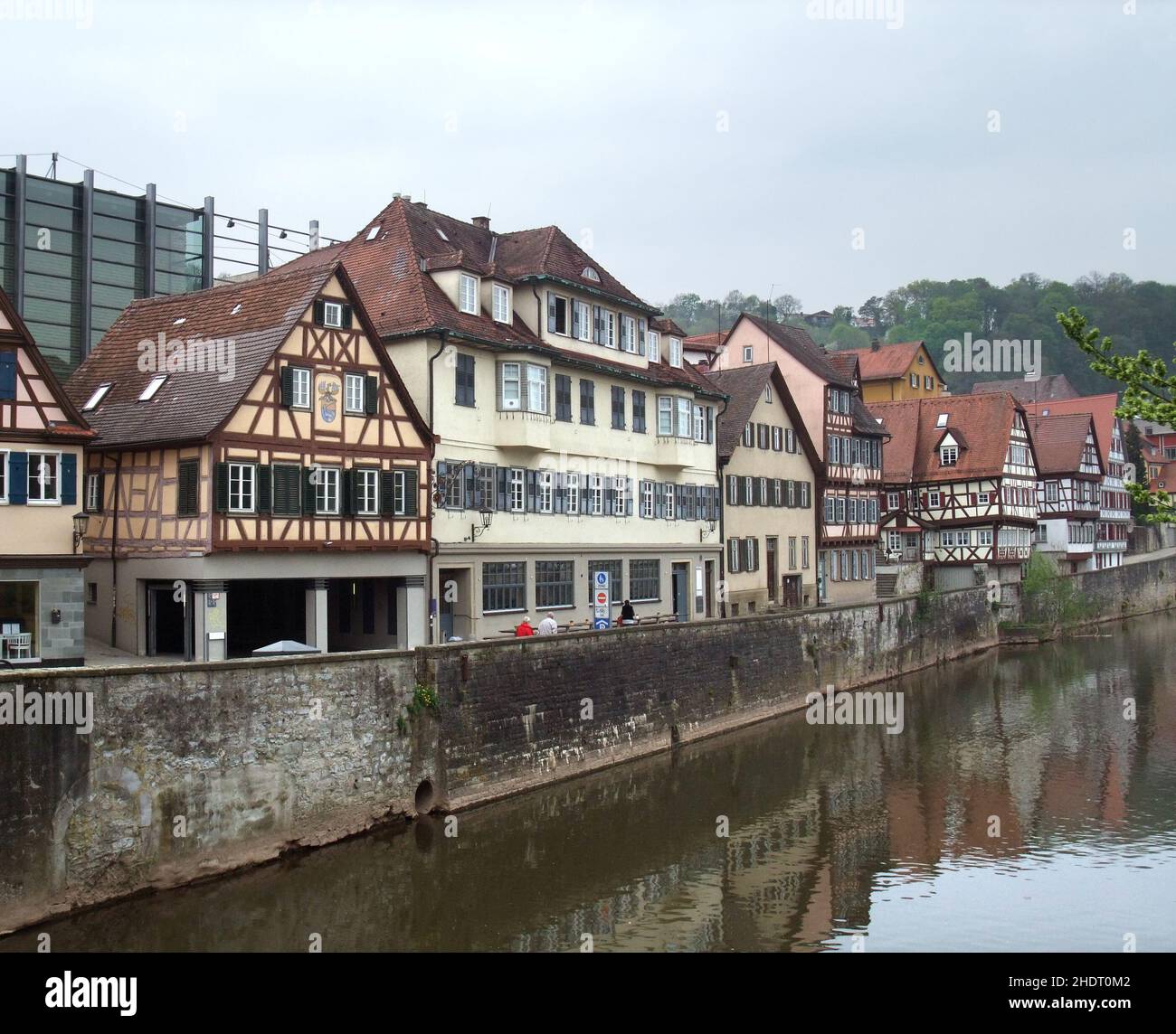 Fachwerk, Herd, schwäbisch Hall, Fachwerk, Holzwerk, Herde, schwäbisch Hallen Stockfoto