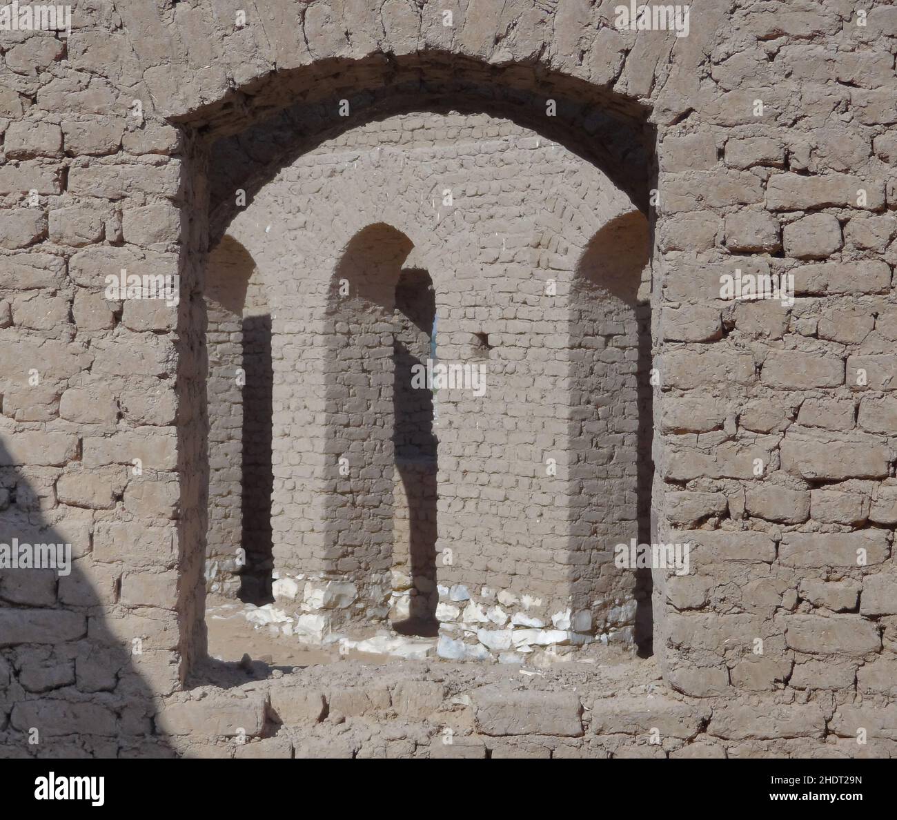 Backsteinmauer, adobe, Backsteinwände, Adobes Stockfoto