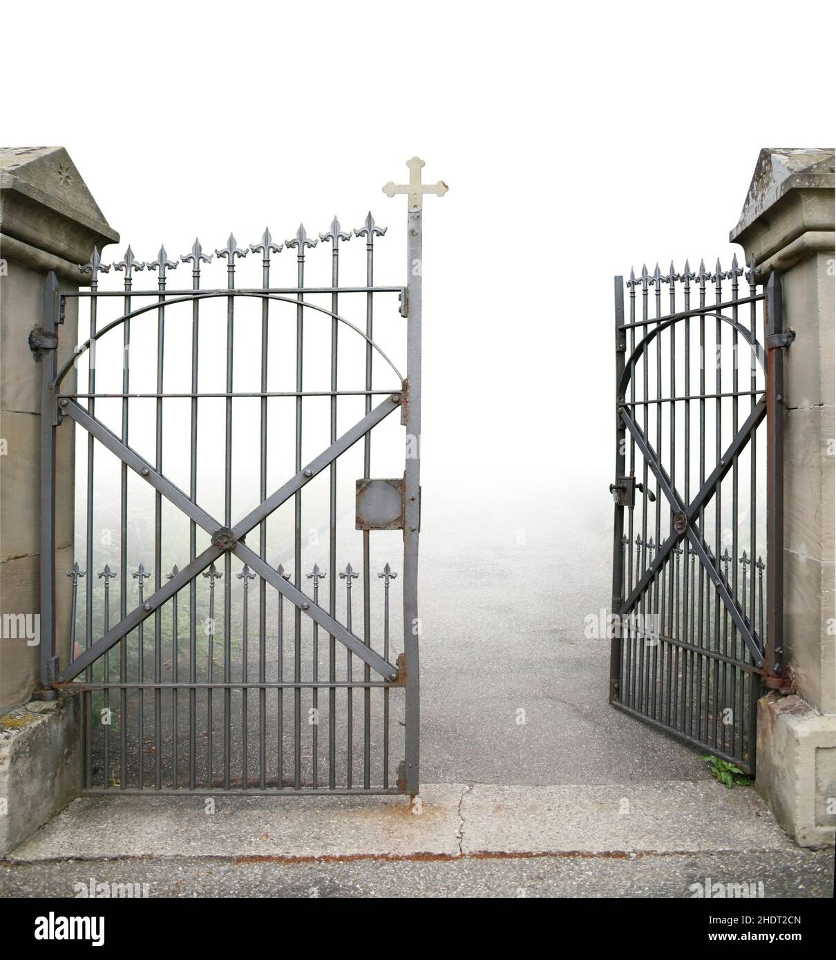 Friedhof, Tod, Tor, Friedhöfe, Todesfälle, Tore Stockfoto
