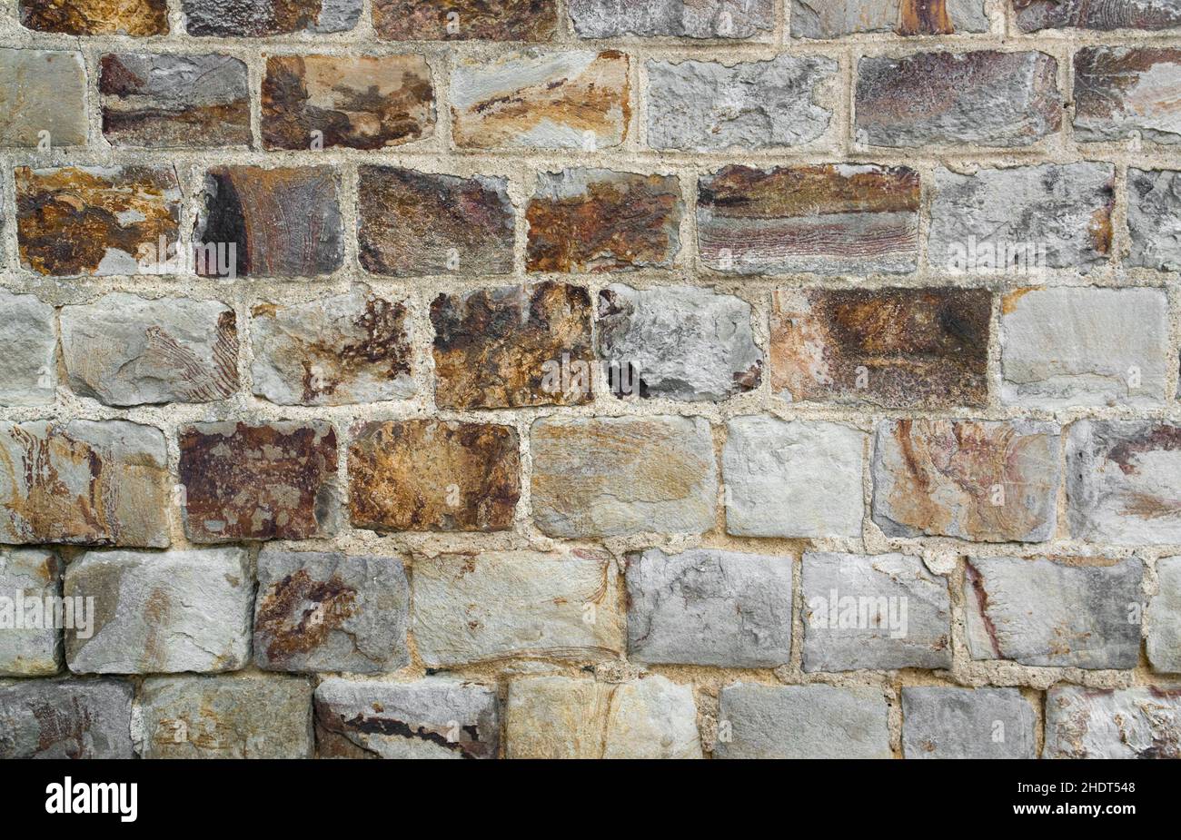 Mauerwerk, Steinmauer, Sandsteinmauer, Mauerwerk, Steinmauern, Sandsteinwände Stockfoto