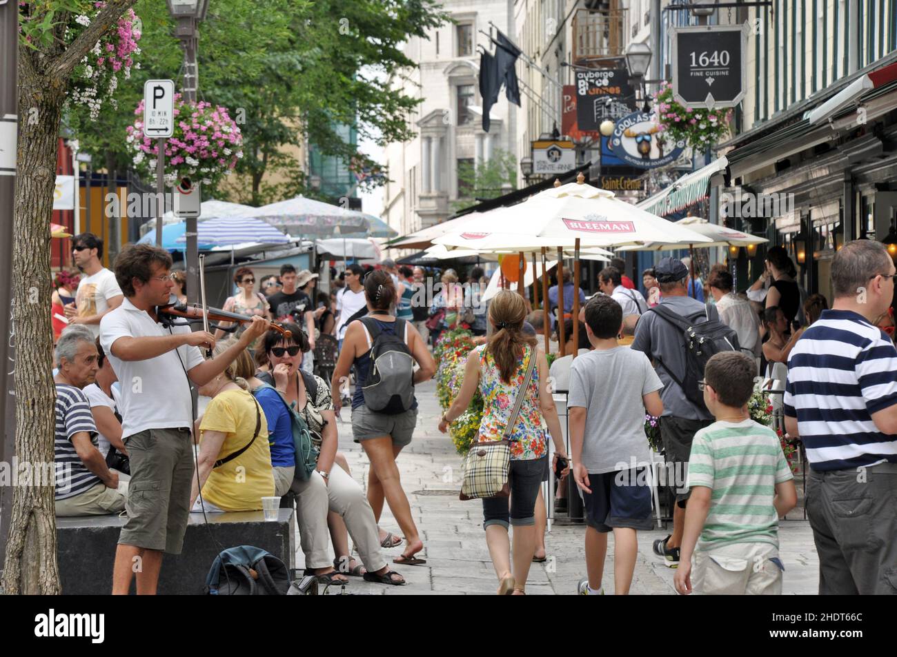 Tourismus, Einkaufsstraße, québec, Tourismen, Einkaufsstraßen, quebec Stockfoto