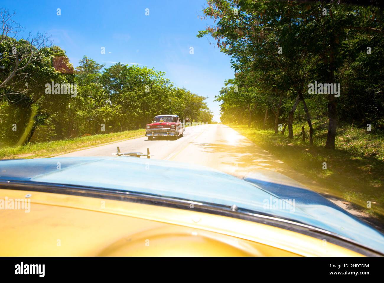 kuba, Straße, Rechtsverkehr, kubas, Straßen, Straße, Straßen Stockfoto