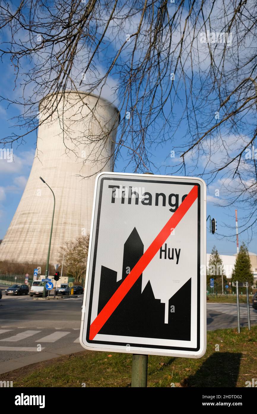 Kernkraftwerk tihange Stockfoto