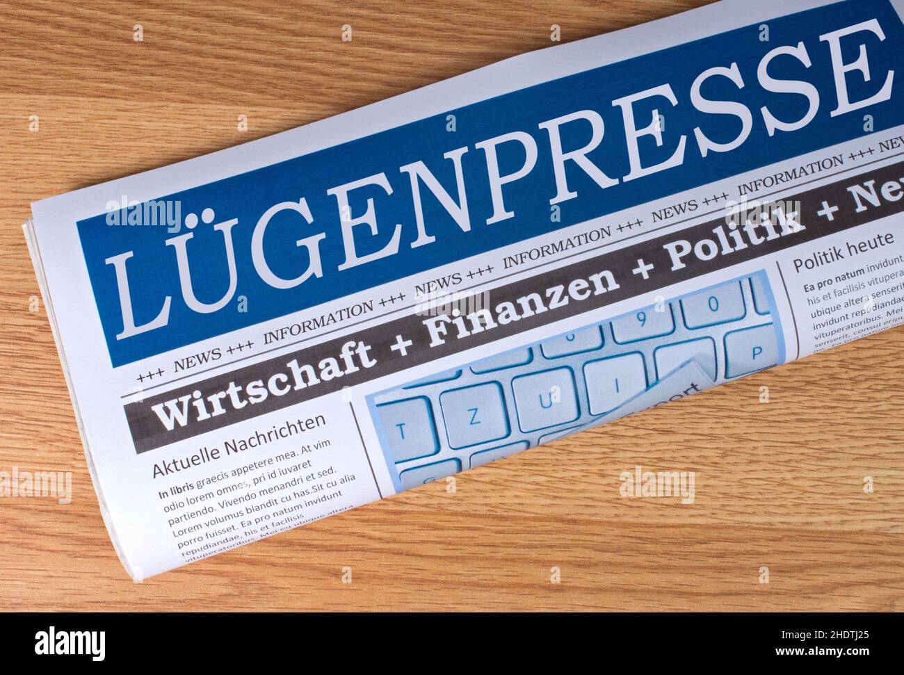 Pressefreiheit, Fake News, Verleumdung, Pressefreiheit Stockfoto