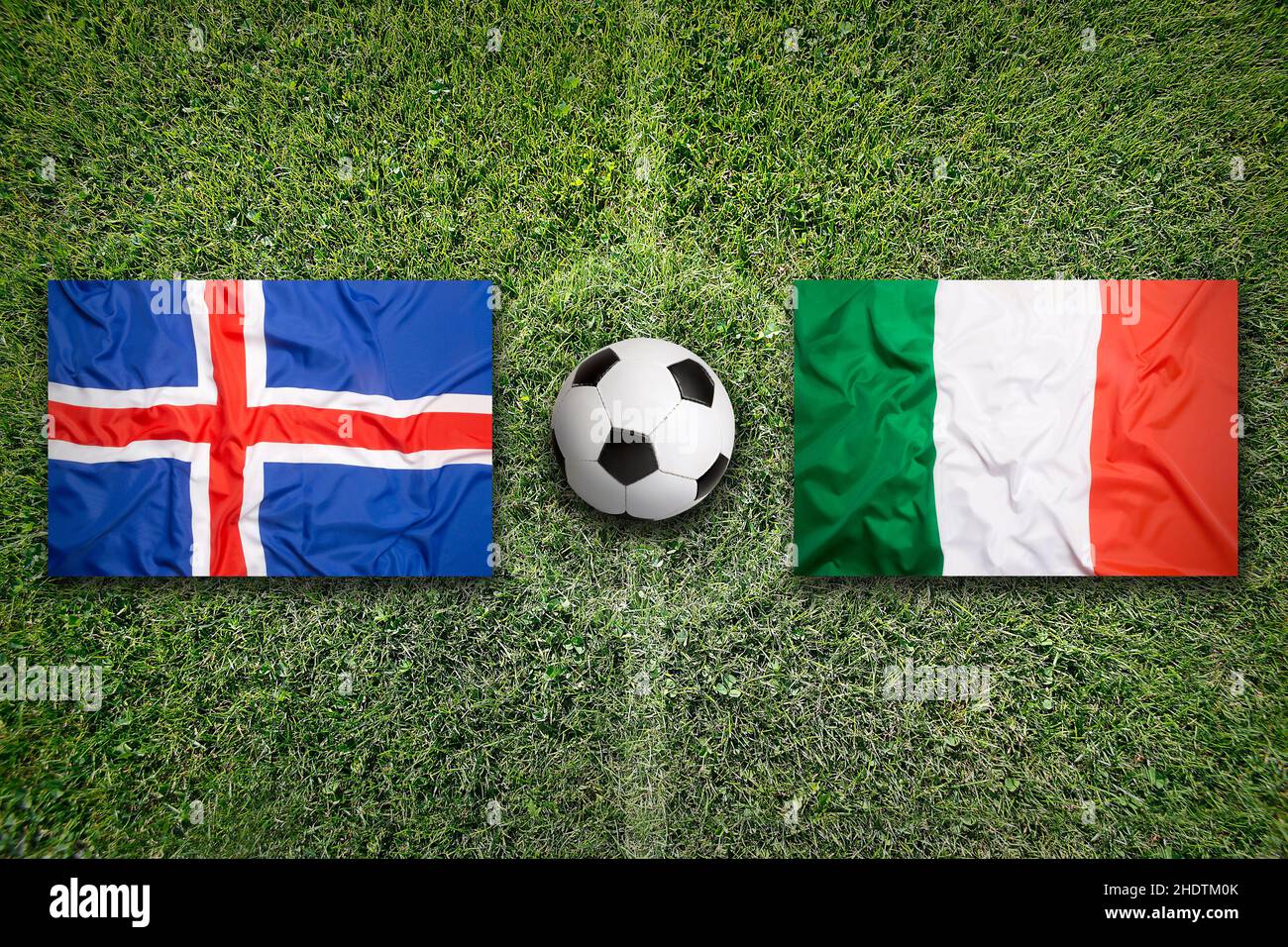 Fußball, island, italien, EM, Soccers, isländer, italien Stockfoto
