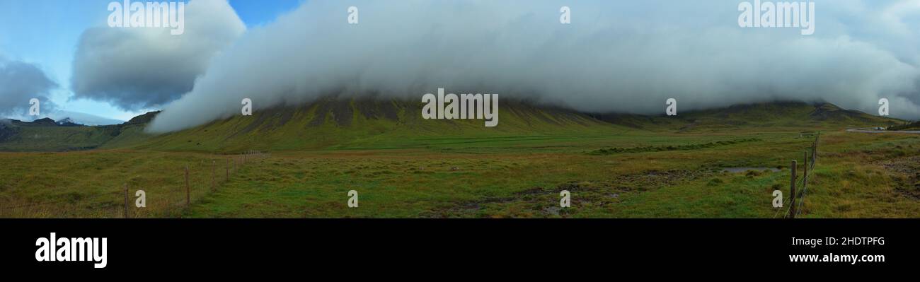 Landschaft bei Arnarstapi, Snaefellsnes Peninsula, Island, Europa Stockfoto