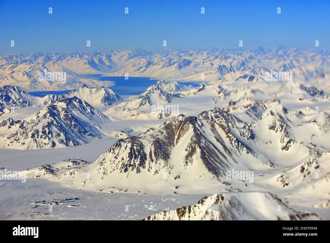 gletscher, Bergregion, grönland, Gletscher, Bergregionen, greenlands Stockfoto