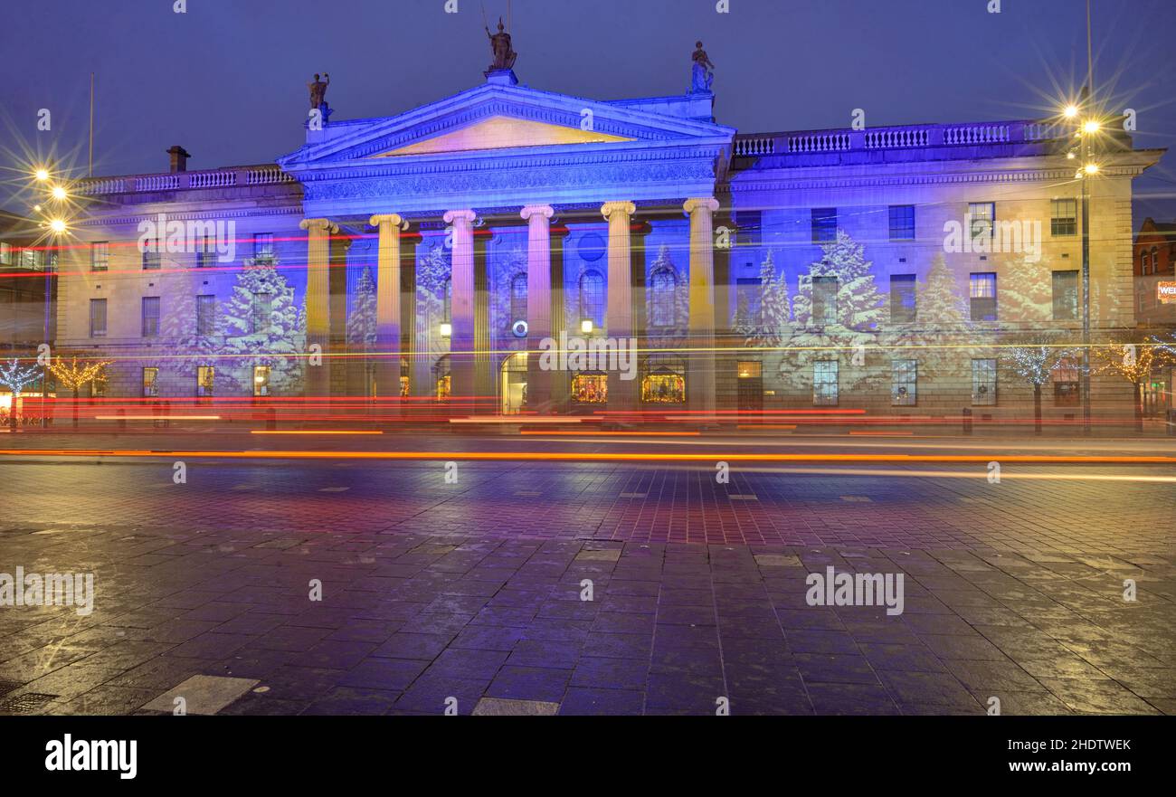 dublin, allgemeines Postamt, dublins Stockfoto