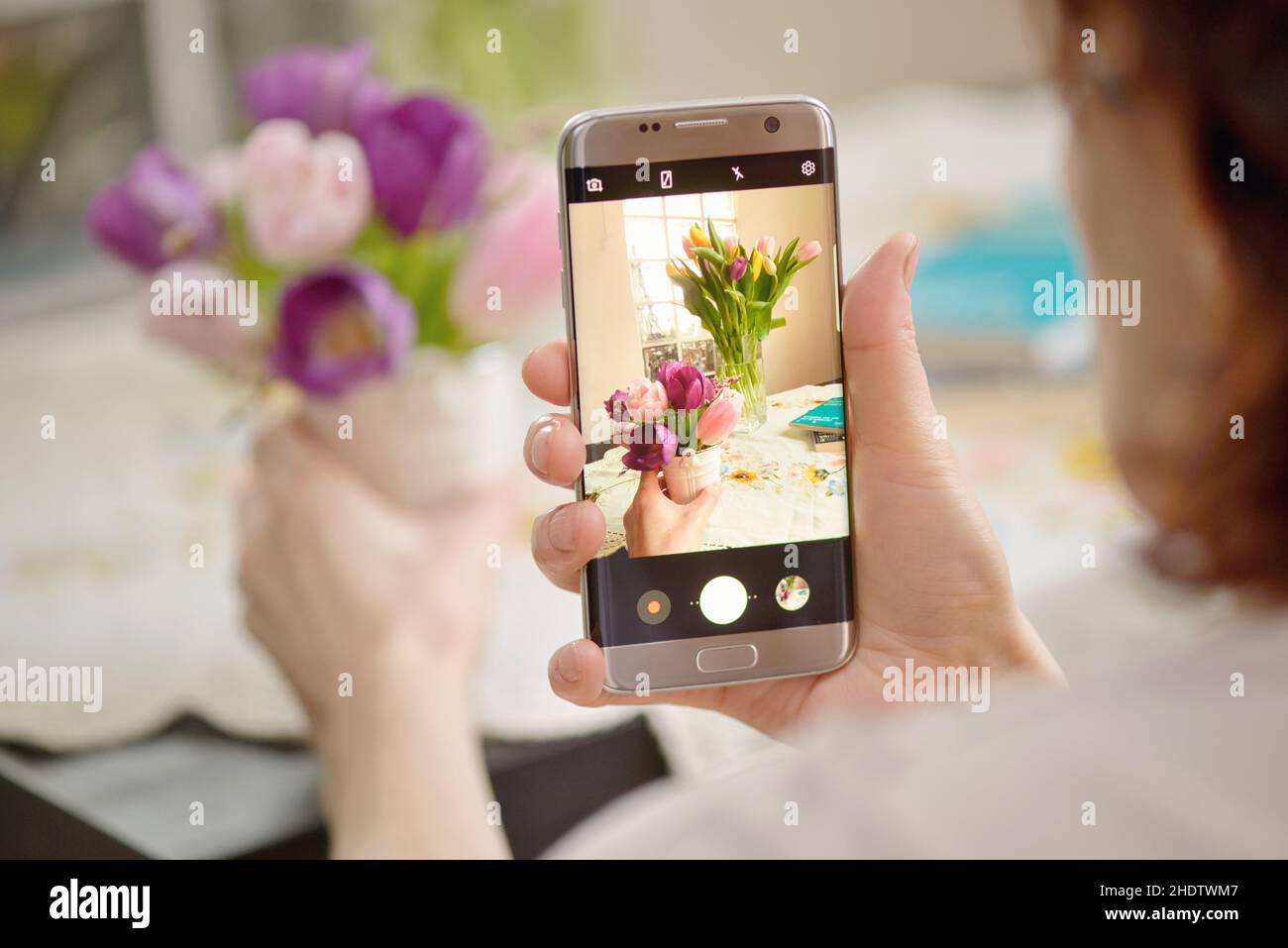 Tulpenstrauß, Fotografie, Tulpensträuße, Fotografien Stockfoto