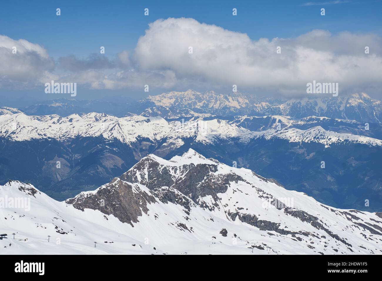 europäische alpen, Bergregion, kitzsteinhorn, Bergregionen, kitzsteinhorns Stockfoto