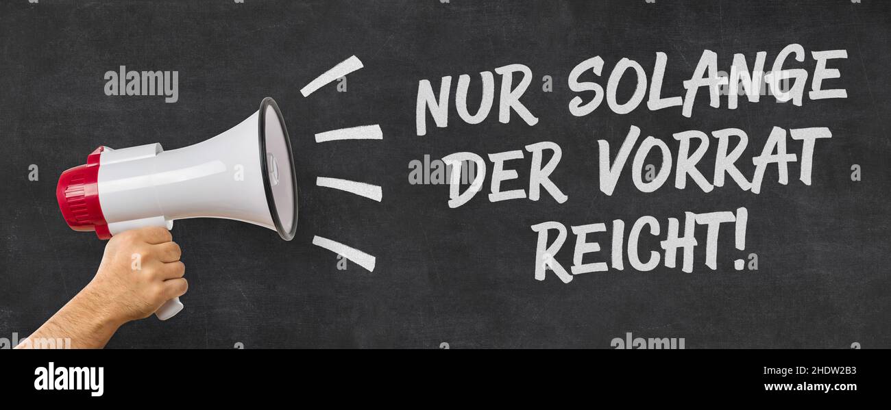 Werbung, Angebot, Angebote Stockfoto