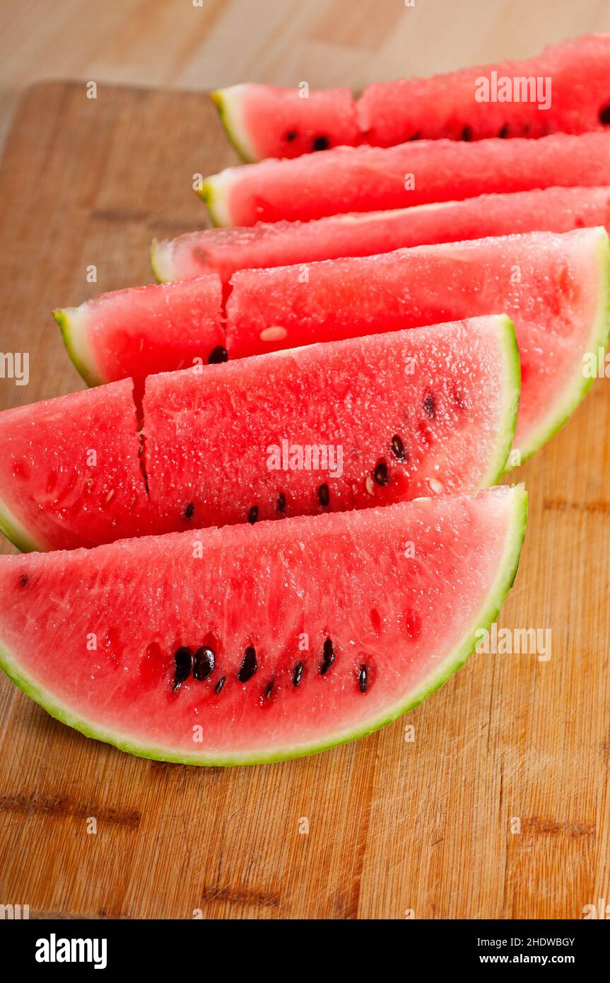 Wassermelone, Dessert, Wassermelonen, Desserts Stockfoto