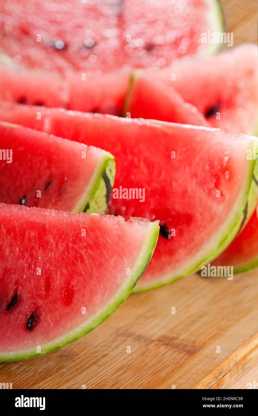 Wassermelone, Wassermelonen Stockfoto