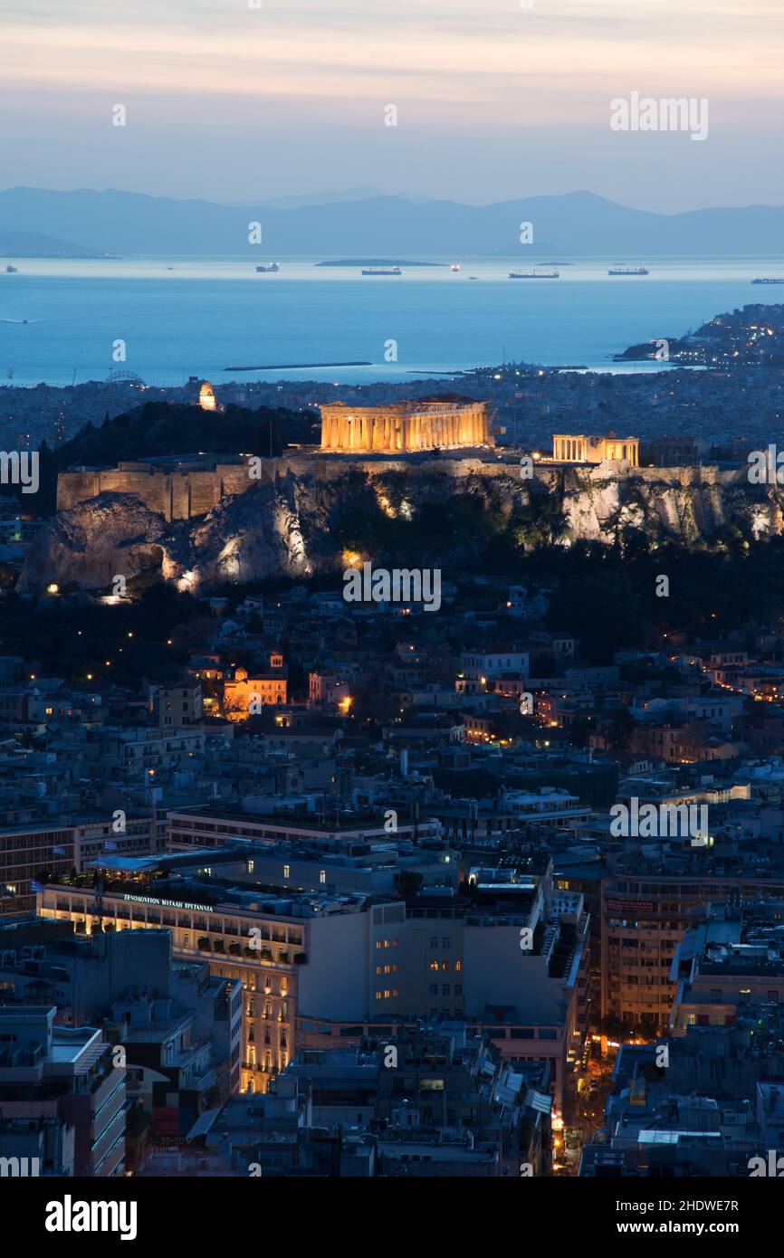 akropolis, athen Stockfoto