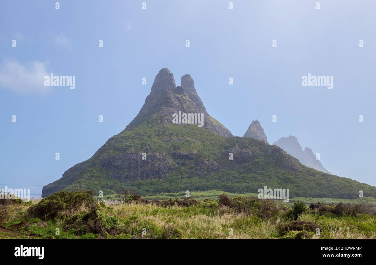 Bergkette, mauritius, Bergketten Stockfoto