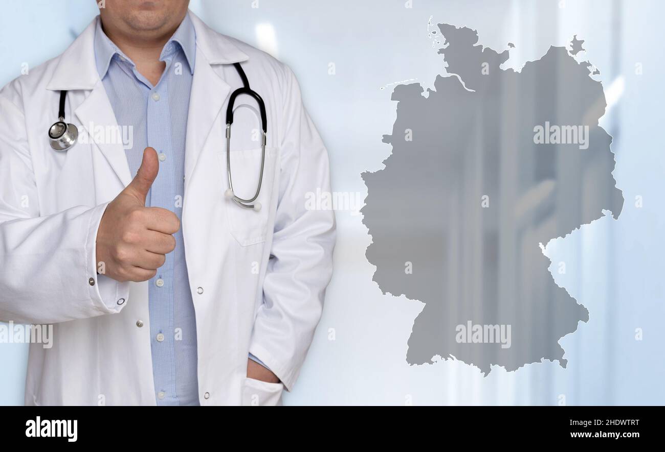 Arzt, Standort, deutschland Karte, Ärzte, Standorte, deutschland-Karten Stockfoto