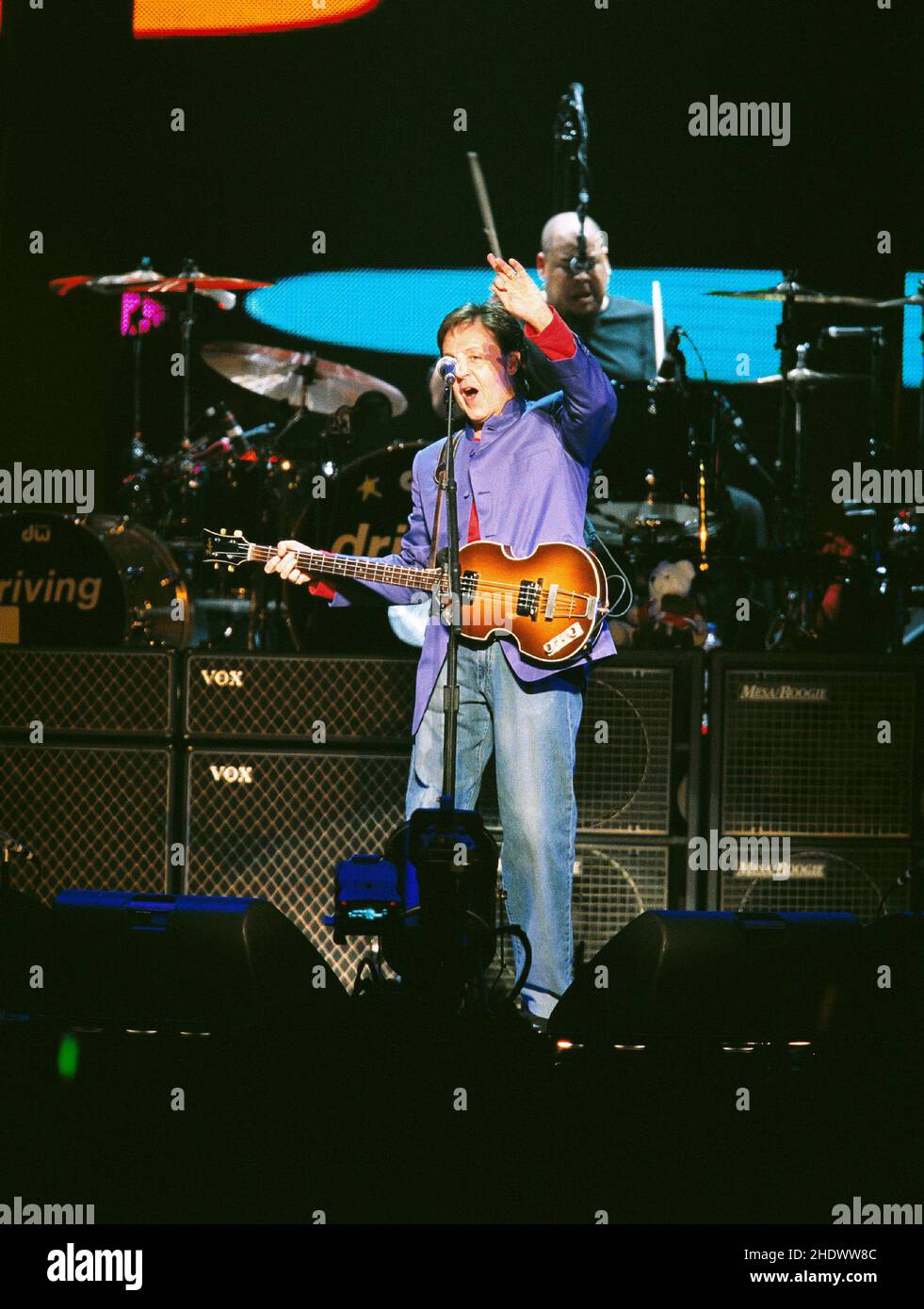 Paul McCartney beim Konzert im Earls Court in London, Großbritannien. 17th. April 2003. Stockfoto