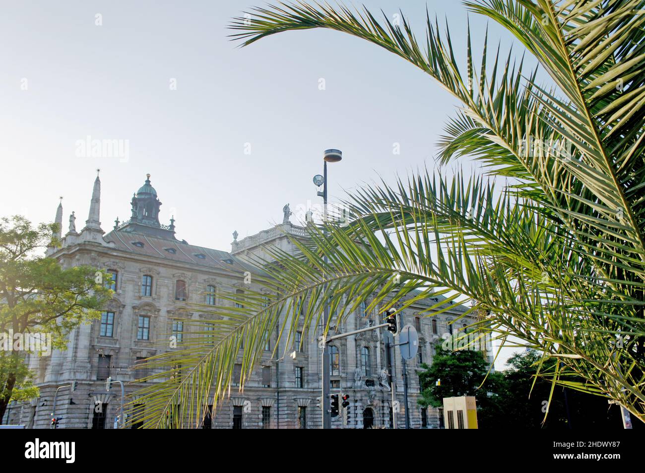 münchen, Justizpalast, Munichs, Justiz, Justizpalast Stockfoto