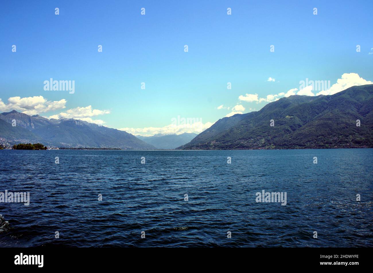 valle verzasca, lago di vogorno Stockfoto