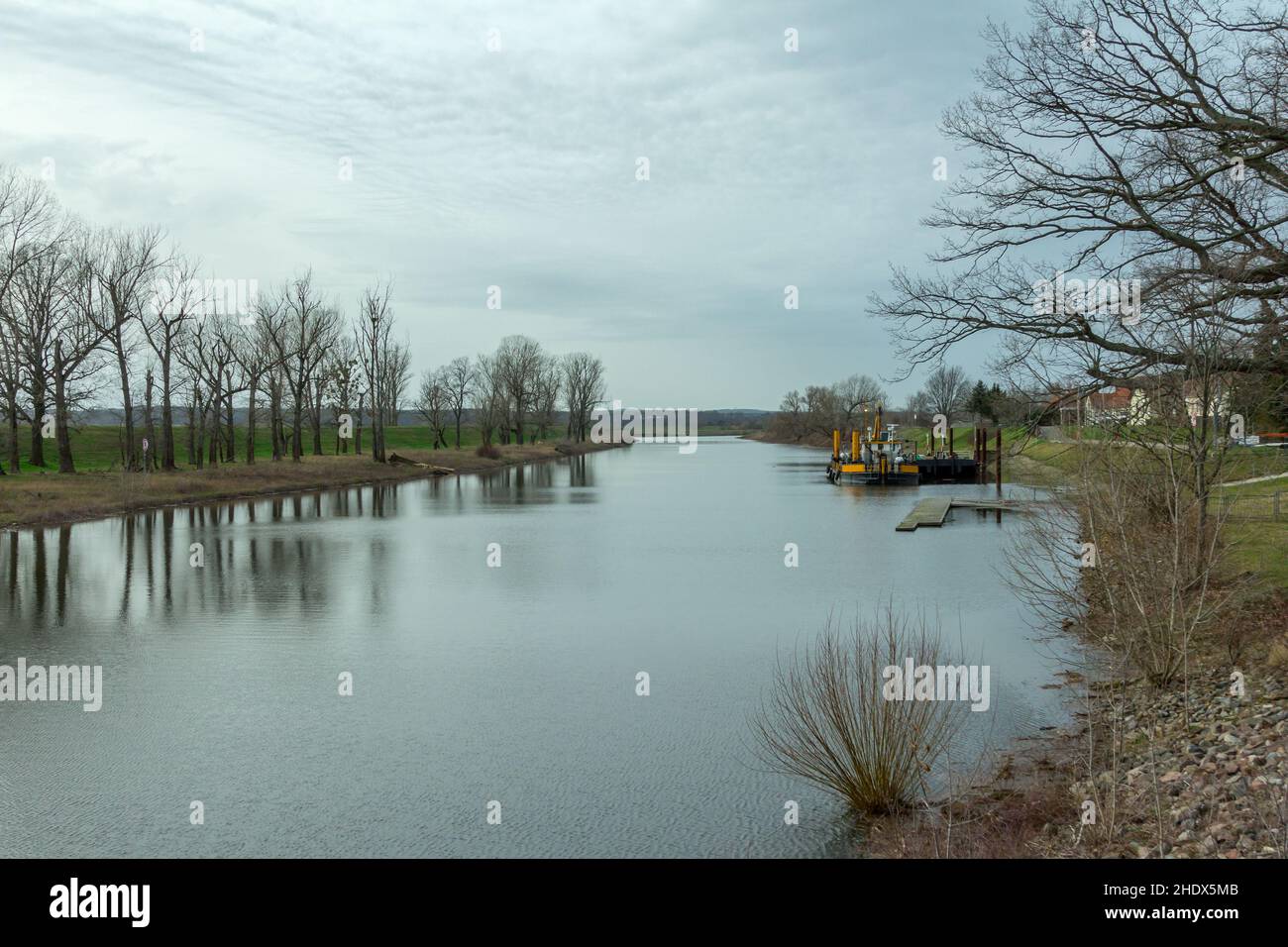 elbe, mühlberg, elbe, Mühlbergs Stockfoto
