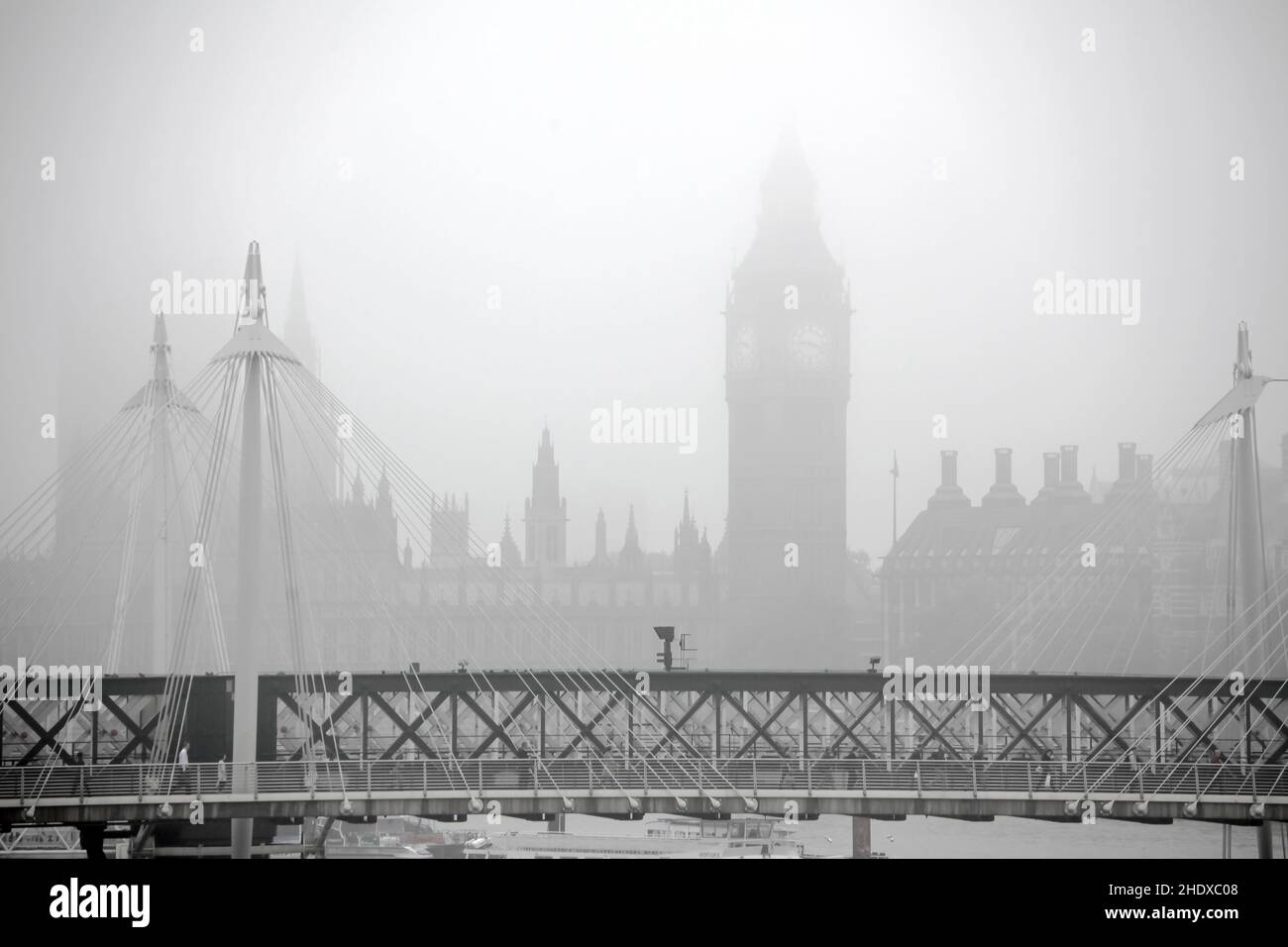 Nebel, london, Palast von westminster, Nebel, londons, palast der Westminster Stockfoto