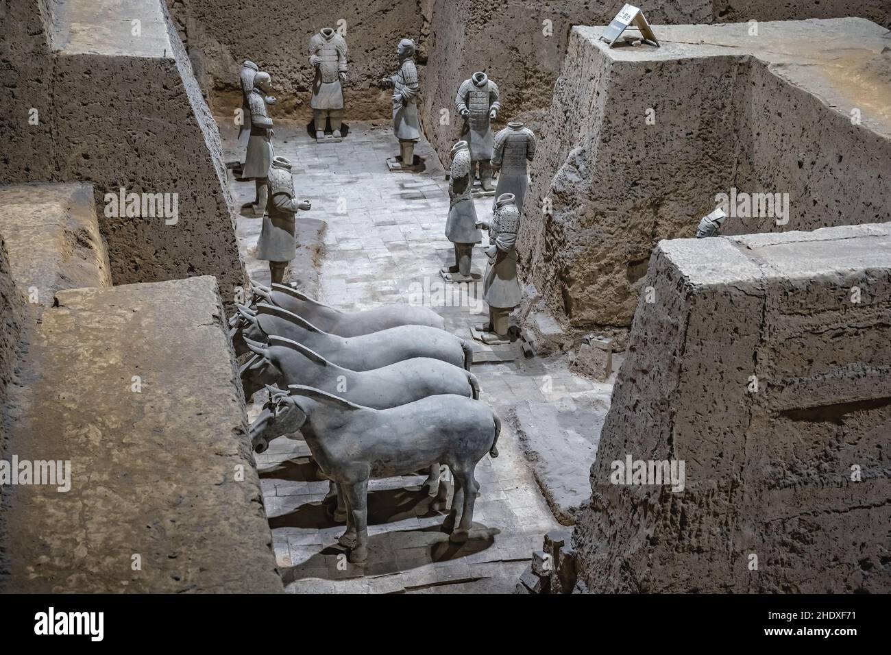 Mausoleum qin shihuangdis, Terrakotta-Armee Stockfoto