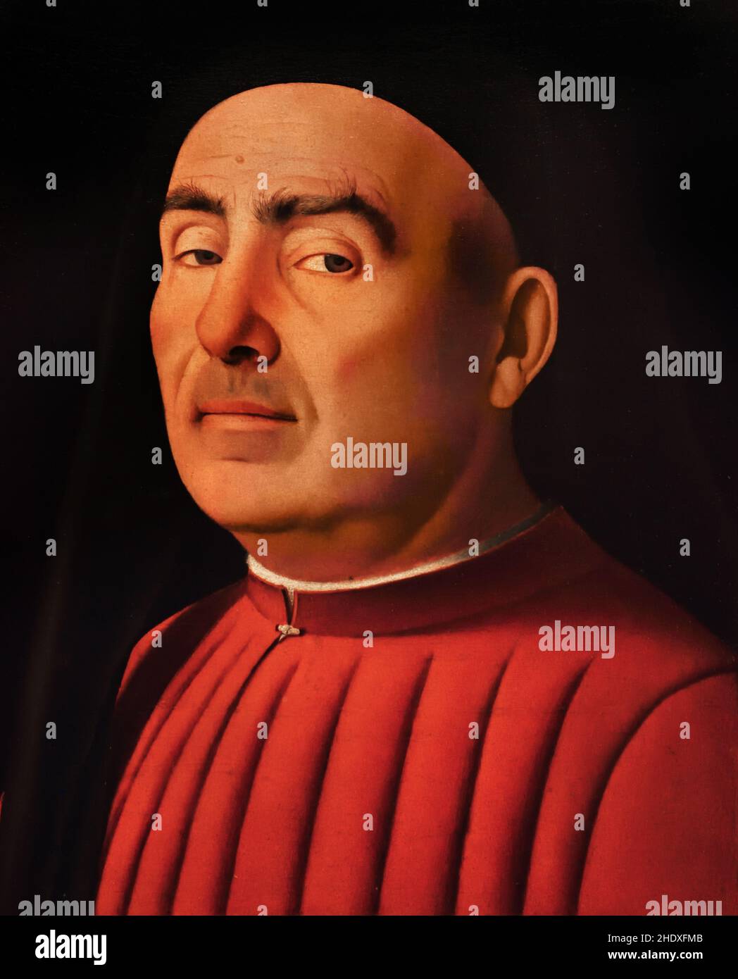 Porträt eines Mannes 1476 Antonello da Messina (1430–1479) Italienisch, Italien, Porträt eines Mannes (Trivulzio-Porträt) Stockfoto