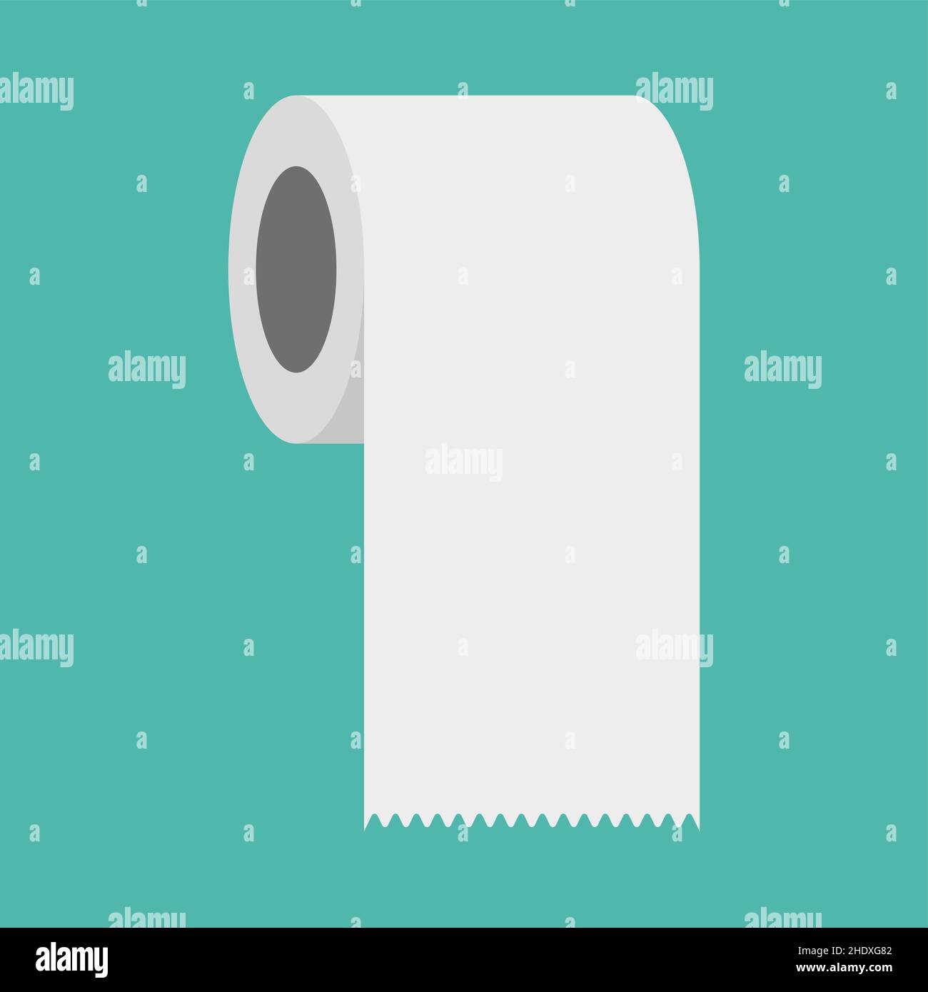 Vektordarstellung einer Rolle Toilettenpapier Stock Vektor