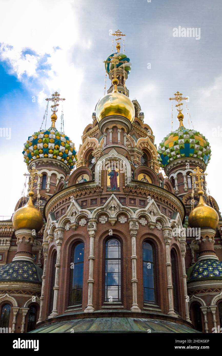 kirche, St. petersburg, Kirche des Retters auf verschüttetes Blut, Kirchen, St. petersburgs, Kirche des Retters auf verschüttetes Blut Stockfoto