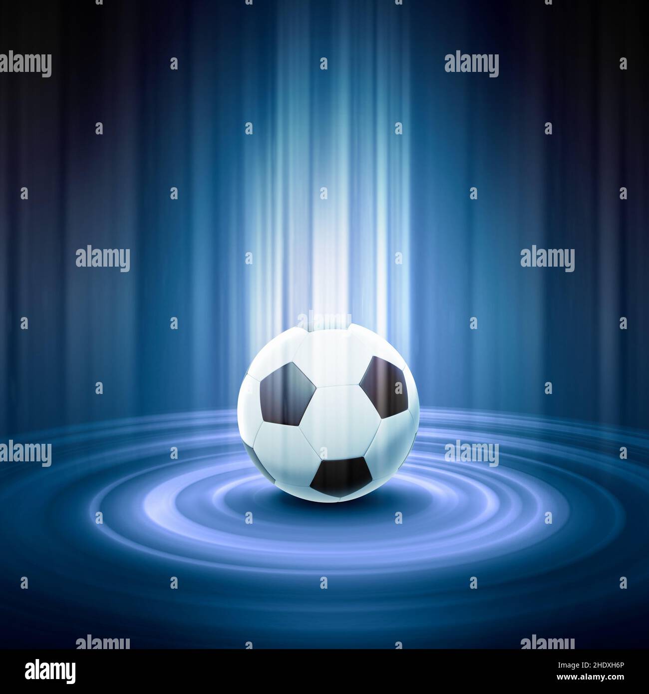 Fußball, Computergrafiken, Soccers Stockfoto