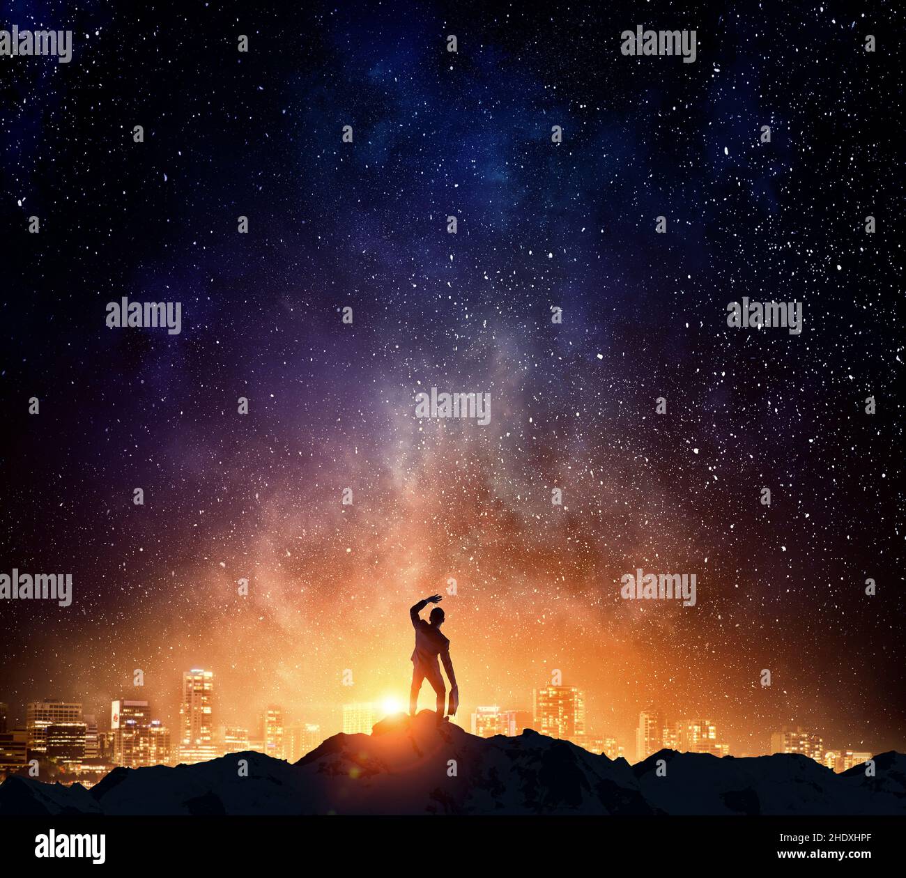 Menschen, Weltuntergang, Mensch, Weltuntergang Stockfoto