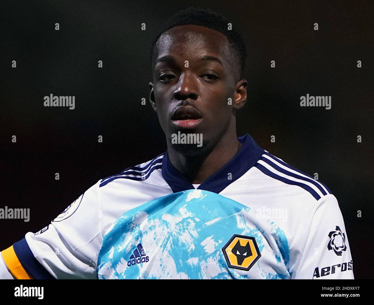 Aktenfoto vom 06-10-2020 von Wolverhampton Wanderers' Austin Samuels, der nach der Hälfte seiner Leihgabe in Aberdeen zu Wolves zurückgekehrt ist. Samuels schloss sich den Dons im August mit einer Option-to-buy-Klausel in der Vereinbarung an. Allerdings machte der 21-Jährige nur drei Starts für den Verein sowie drei Ersatzauftritte und fand das Netz nicht. Ausgabedatum: Freitag, 7. Januar 2021. Stockfoto