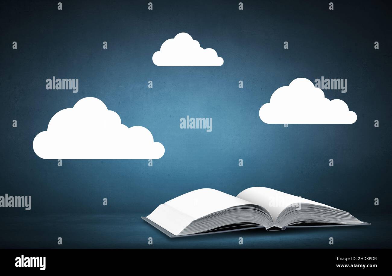 Platz kopieren, Buch, unbeschrieben, Copyspace, Bücher, Unbeschreiblich Stockfoto