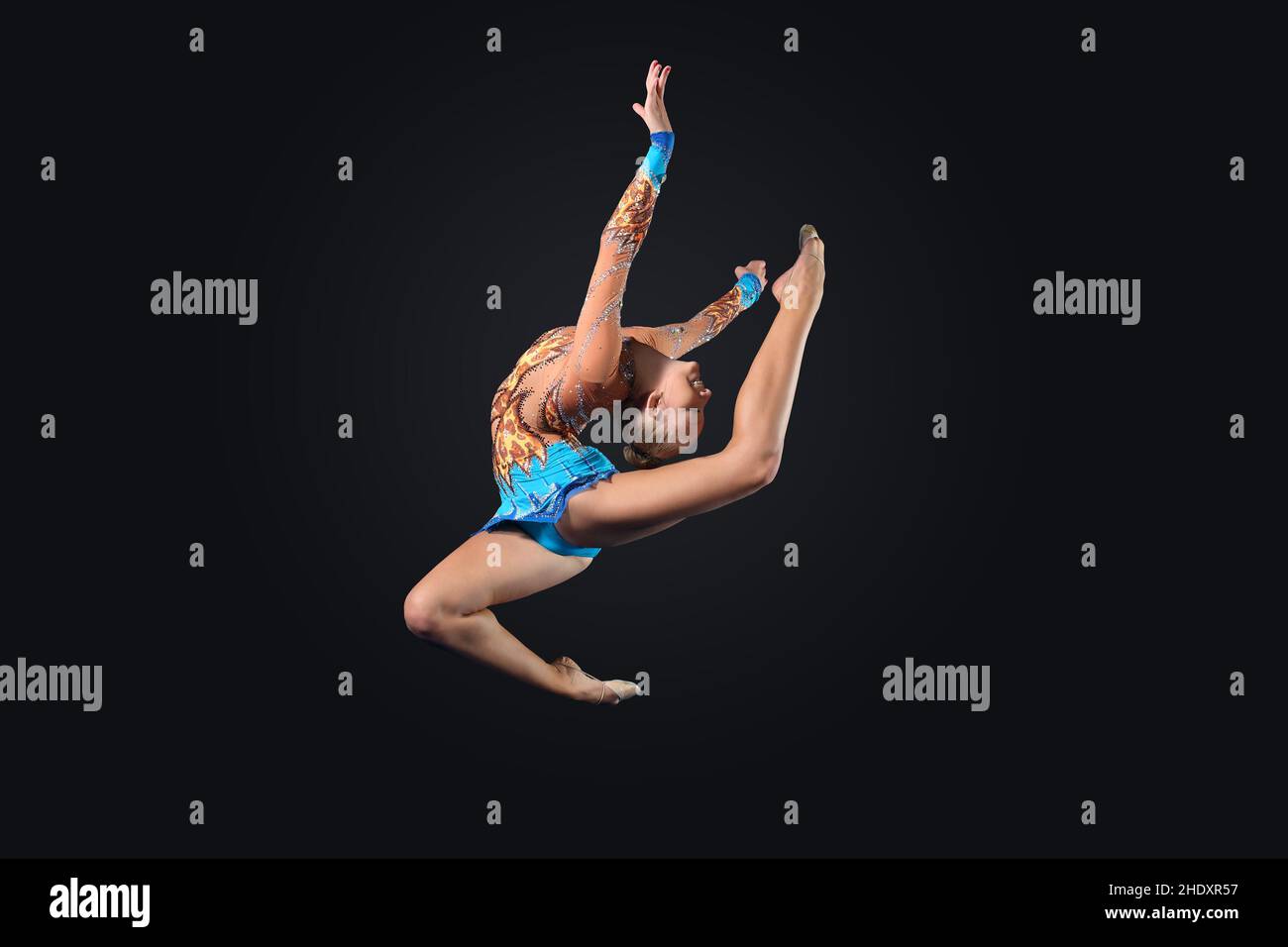 Flexibel, acrobat, Turnerin, Flexibles, Akrobaten, Turner Stockfoto