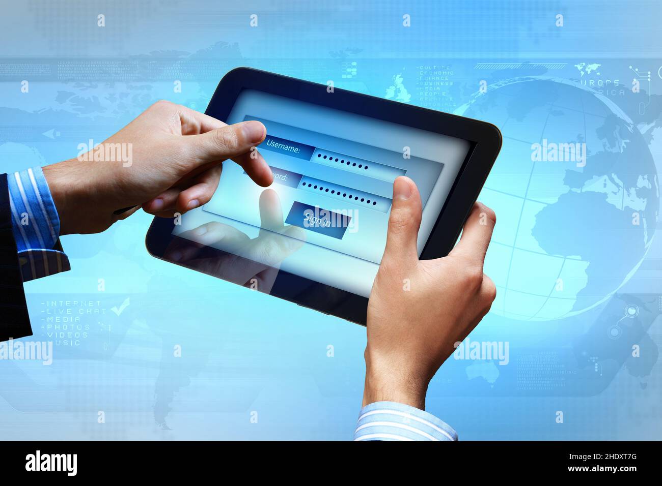 Www, anmelden, anmelden, wwws, anmelden Stockfoto