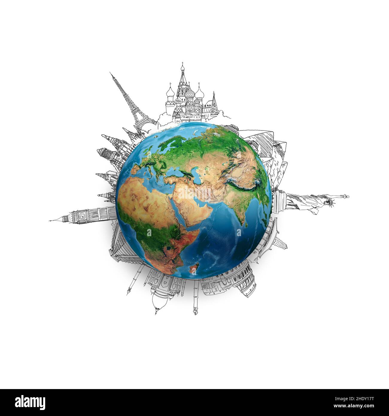 Weltwunder, Weltreise, Weltwunder, Reiseziele, Weltreisen Stockfoto