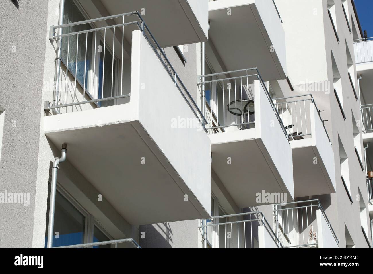 Wohnung, Mietshaus, Wohnungen, Mietshaus Stockfoto
