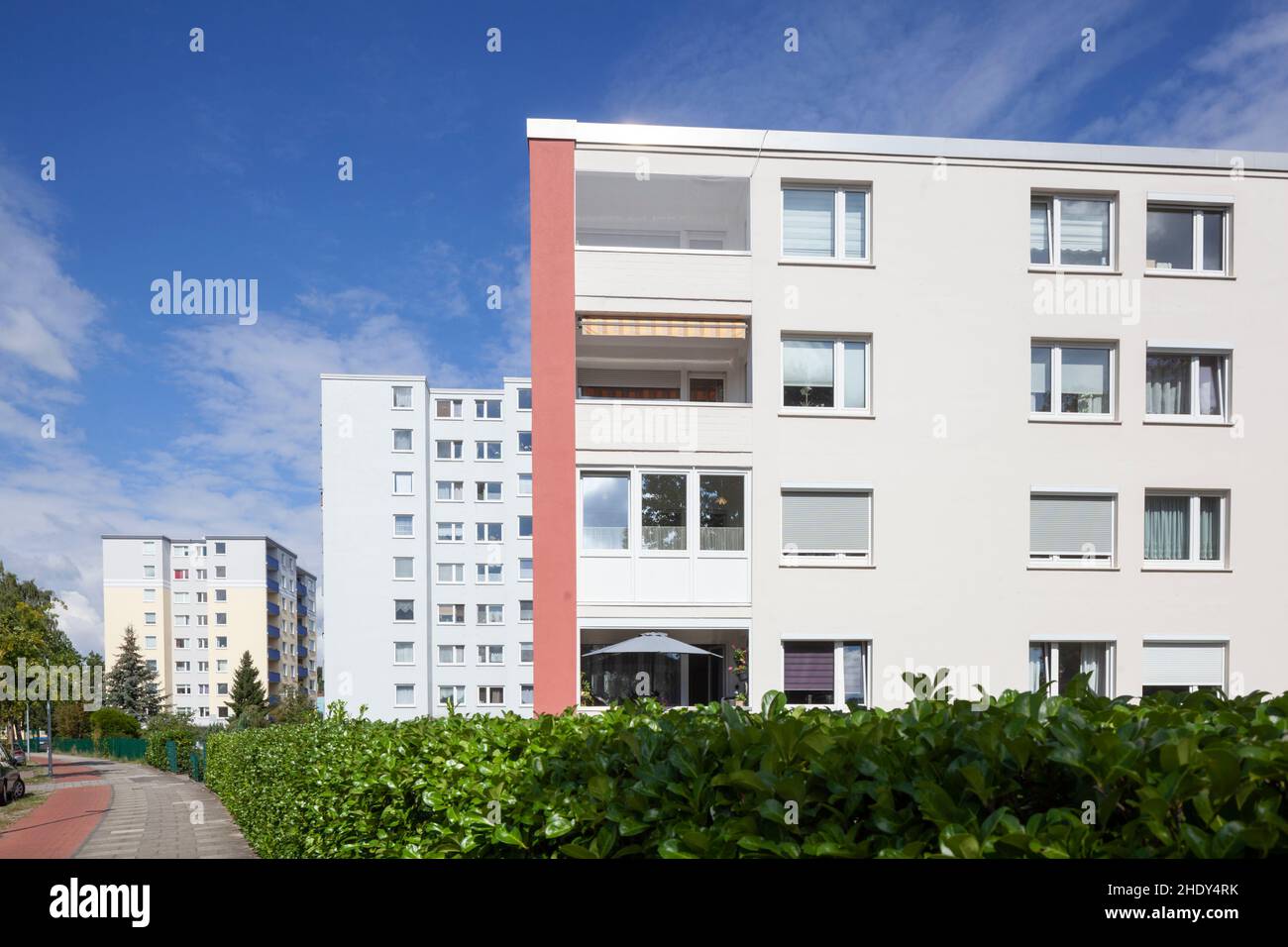 Haus, Mehrfamilienhaus, Wohngebäude, Häuser, Mehrfamilienhaus, Wohngebäude Stockfoto
