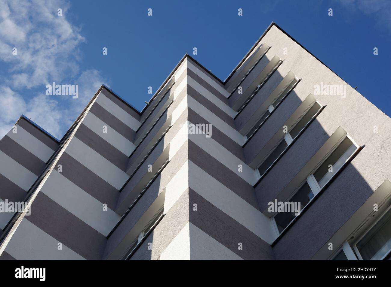 Wolkenkratzer, Wohnung, Mietshaus, Hochhaus, Wolkenkratzer, Apartments, Mietshäuser Stockfoto