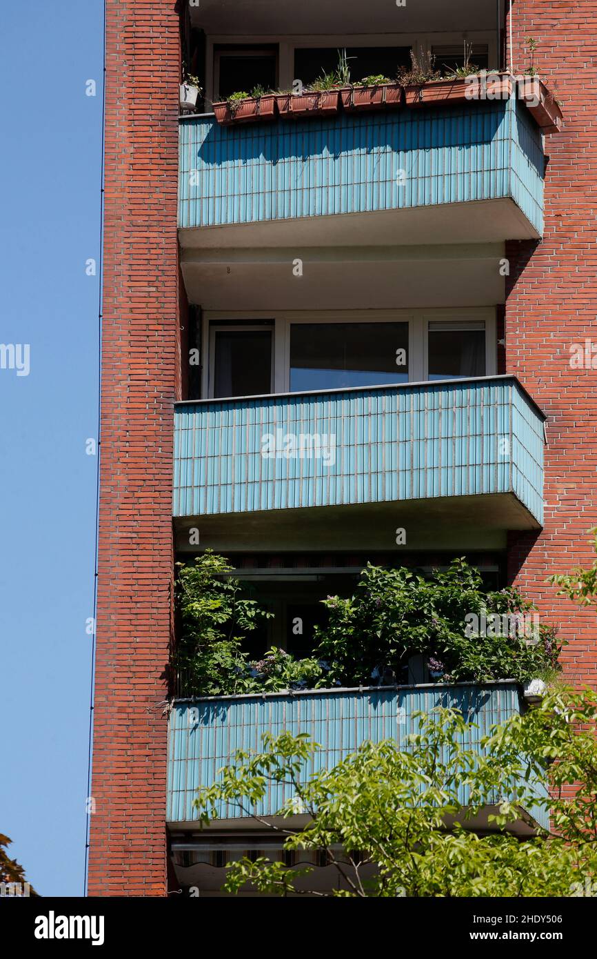 Haus, Wohnung, Mietshaus, Häuser, Wohnungen, Mietskaserne Stockfoto