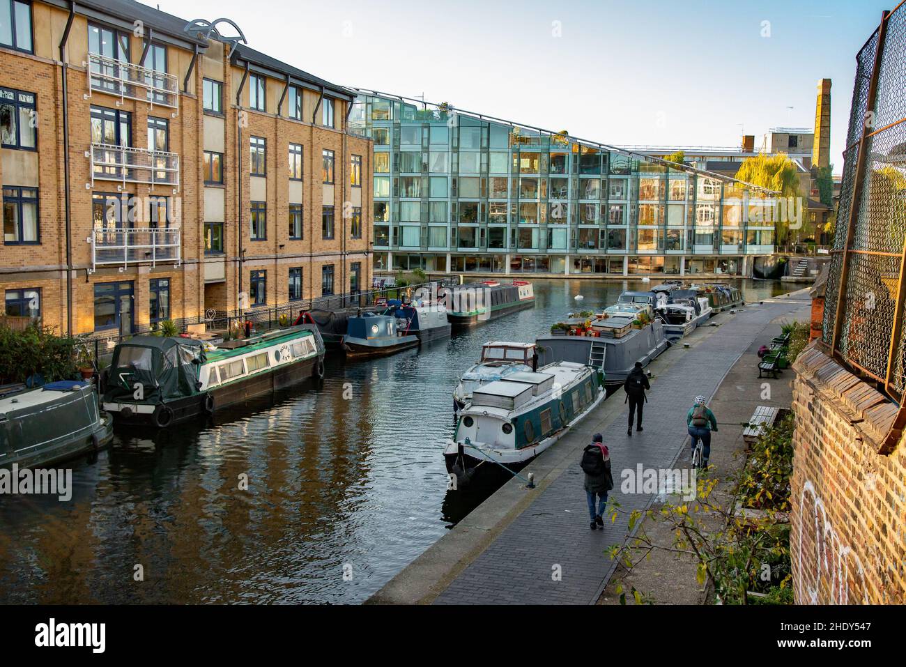 Regents Canal, Islington, London, Großbritannien. Stockfoto