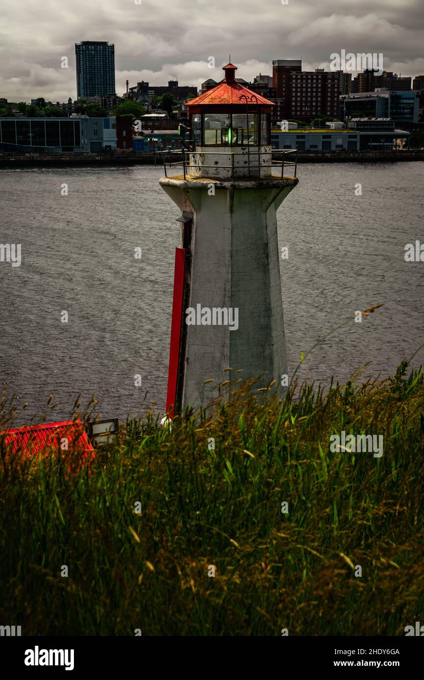 Leuchtturm auf der insel georges, in halifax Nova scotia Stockfoto